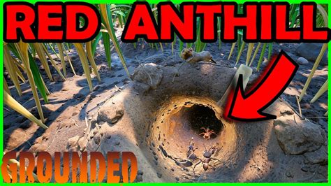 grounded fire ant hill|grounded red anthill location map.